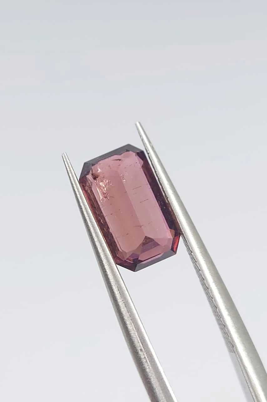 1.65ct Natural Tourmaline Emerald Cut Loose Gemstone from Afghanistan — view 2